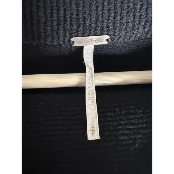 Free People Black Turtleneck Sweater Dress - Picture 4 of 5